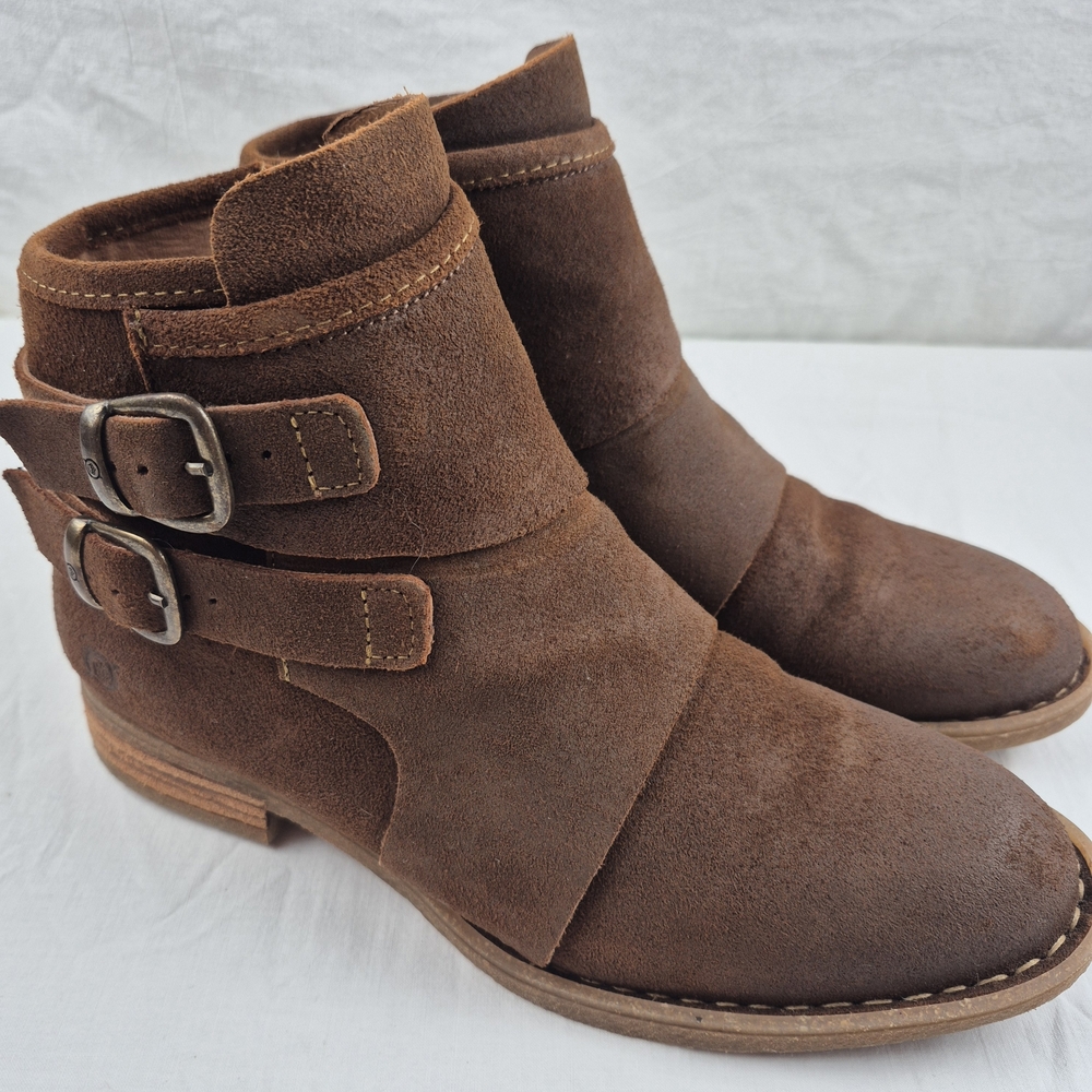 Born Brown Suede Ankle Boots